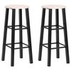vidaXL Bancos de bar 2 pcs MDF preto