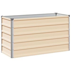 vidaXL Cama de Jardim Elevada Ivory 100 x 40 x 55 cm