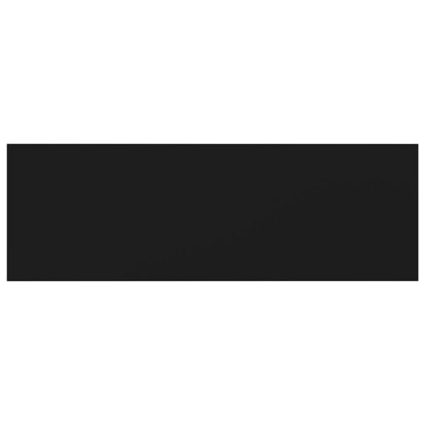 vidaXL Prateleiras para estante 4 pcs 60x20x1,5cm contraplacado preto