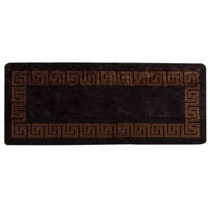 vidaXL Passadeira MARSA Preto 80 x 200 cm Poli&eacute;ster e PVC