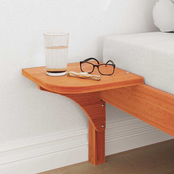 vidaXL Estrutura da Cama Marrom Cera 100 x 200 cm