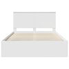 vidaXL Estrutura da Cama com cabeceira Branco 135 x 190 cm