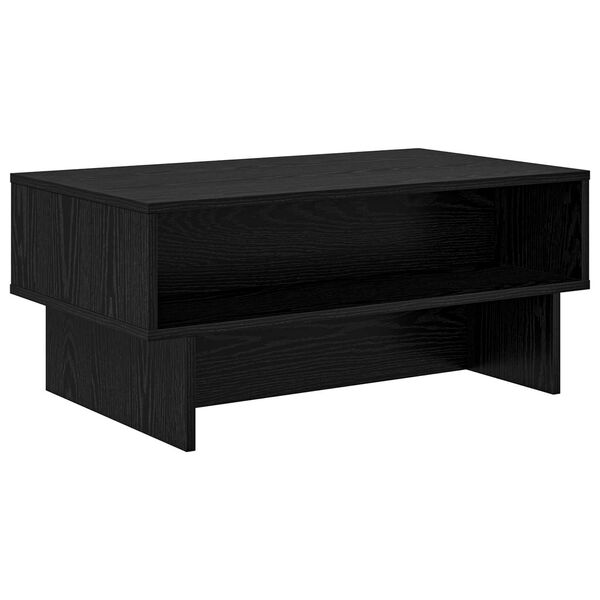 vidaXL Mesa de centro Carvalho Preto 80 x 46 x 35 cm
