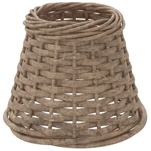 vidaXL Abajur &Oslash;15x12 cm vime castanho