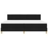 vidaXL Cama Box Spring LED com colch&atilde;o Preto 200 x 200 cm tecido
