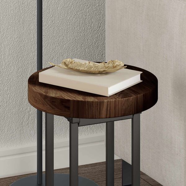 vidaXL Tampo de Mesa Marrom Claro &Oslash; 30 x 4 cm