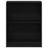 vidaXL Gabinete de Livros Carvalho Preto 60 x 24 x 76 cm