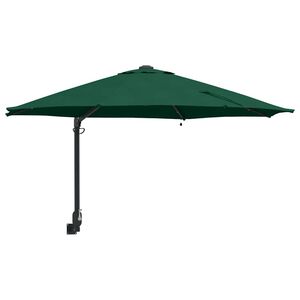 vidaXL Guarda-sol de Jardim Verde 248 x 248 x 148 cm Poli&eacute;ster e A&ccedil;o