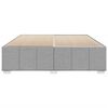vidaXL Estrutura de cama sem colch&atilde;o 200x200 cm tecido cinzento-claro