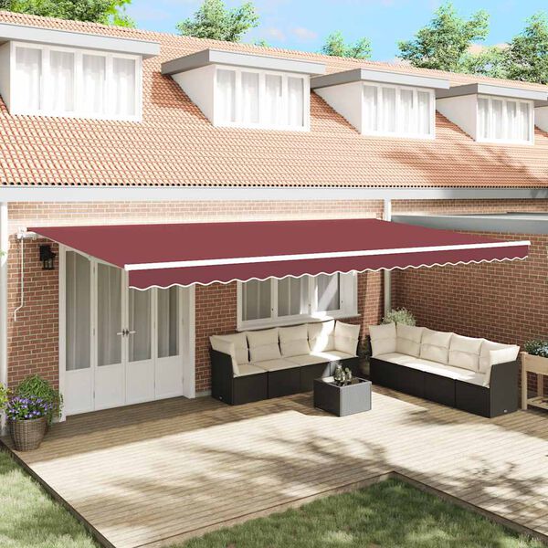 vidaXL Toldo retr&aacute;til autom&aacute;tico 600x300 cm bord&ocirc;