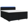 vidaXL Cama box spring com colch&atilde;o Preto 160 x 200 cm Tecido