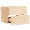 vidaXL Mesa-de-cabeceira com gaveta 2 pcs Natural 39 x 34 x 33 cm