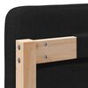 vidaXL Cabeceira estofada com cabeceira Marrom e Preto 135 cm