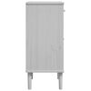 vidaXL Mesa de cabeceira SENJA 40x35x80 cm pinho maciço branco
