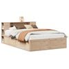 vidaXL Cama sem colch&atilde;o 135x190 cm madeira de pinho maci&ccedil;a