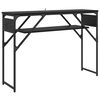 vidaXL MesadeConsola Carvalho Preto Derivados de Madeira 105x30x75cm