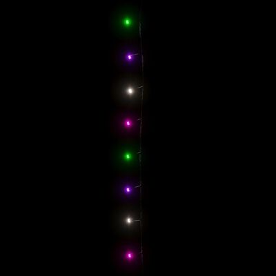 vidaXL Cordão de luzes com 150 luzes LED 15 m PVC pastel multicolorido