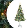 vidaXL &Aacute;rvore de Natal Artificial com 300 LEDs Verde 180 cm PVC e A&ccedil;o