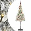 vidaXL &Aacute;rvore de Natal com 300 LEDs com suporte Branco 210 cm PE e A&ccedil;o