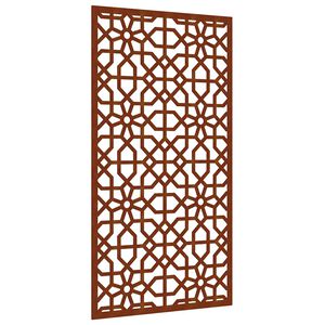 vidaXL Decora&ccedil;&atilde;o p/ muro de jardim 105x55 cm a&ccedil;o corten design &aacute;rabe