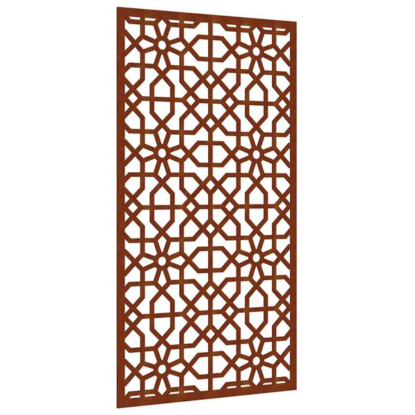 vidaXL Decora&ccedil;&atilde;o p/ muro de jardim 105x55 cm a&ccedil;o corten design &aacute;rabe