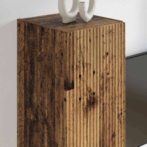 vidaXL Arm&aacute;rio de TV de Parede Madeira Antiga 30 x 31 x 100 cm