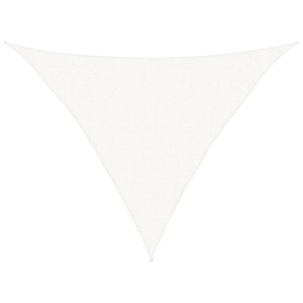 vidaXL Para-sol estilo vela 160 g/m&sup2; 2,5x2,5x3,5 m PEAD branco