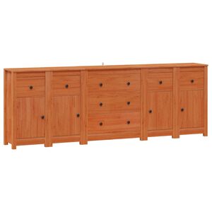 vidaXL Buffet 5 unid. Castanho Cera 226 x 35 x 80 cm