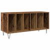 vidaXL Arm&aacute;rio para discos de vinil Madeira antiga 100 x 38 x 48 cm