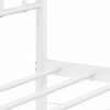 vidaXL Estrutura de cama com cabeceira e p&eacute;s 183x213 cm metal branco