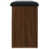 vidaXL Banco sapateira 62x32x50 cm derivados madeira carvalho castanho