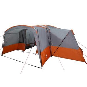 vidaXL Tenda Familiar para 12 Pessoas 12 pessoa Cinza e Laranja
