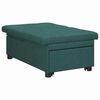vidaXL Sof&aacute;-cama retr&aacute;til Verde Escuro 194 x 50 x 82 cm tecido