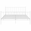 vidaXL Estrutura de cama 180x200 cm metal branco