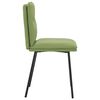 vidaXL Cadeiras de jantar 4 pcs veludo verde-claro