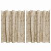 vidaXL Cortinas de Veludo com cortinas 2 pcs Creme 140 x 140 cm Veludo