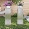 vidaXL Suporte para Plantas 2 pcs Prateado 24 x 24 x 75 cm