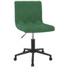 vidaXL Cadeiras de jantar giratorias 2 pcs veludo verde-escuro