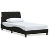 vidaXL Estrutura de cama sem colch&atilde;o 100x200 cm tecido preto