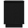 vidaXL Mesa de cabeceira com luzes LED 38x34x50 cm preto