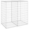 vidaXL Muro gabi&atilde;o com tampas a&ccedil;o galvanizado 100x60x100 cm
