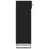vidaXL Sapateira 30x35x105 cm derivados de madeira preto