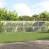 vidaXL Gaiola para galinhas 4 pcs Prateado 800 x 200 x 200 cm A&ccedil;o e PE