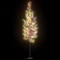 vidaXL Árvore de Natal 1200 LEDs flor cerejeira luz colorida 400 cm