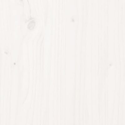 vidaXL Suporte de lenha 33,5x30x110 cm pinho maciço branco