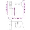 vidaXL Conjunto de brincar para exterior madeira de douglas maci&ccedil;a