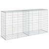VidaXL Cesto gabi&atilde;o com cobertura 200x50x100 cm ferro galvanizado