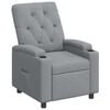 vidaXL Poltrona reclin&aacute;vel Cinzento-claro 75 x 95 x 101 cm Tecido