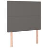 vidaXL Cabeceira Cinza 80x5x118/128 cm Couro Sint&eacute;tico