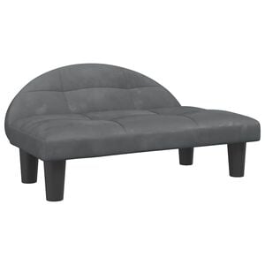 vidaXL Cama para c&atilde;es 70x52x30 cm veludo cinzento-escuro